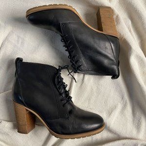Madewell Lace-Up Chunky Heel
